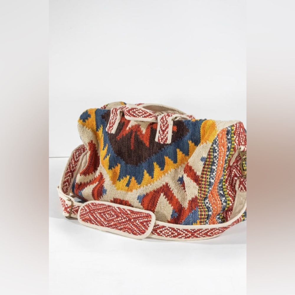 🆕 RUGGINE | BOHO CHIC WEEKENDER DUFFEL  BAG - Picture 3 of 7